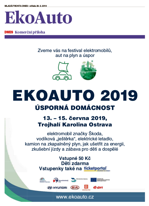 EkoAuto 2019 - komerční přiloha MF Dnes (PDF)